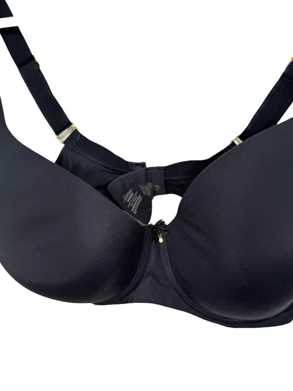 Soma Embraceable Full Coverage Bra Size 36DDD Black Light Padded Wire